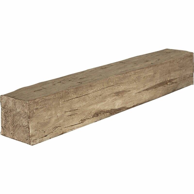 Use this as a shelf or as a mantel above a fireplace. Ambrosia Maple wood features oblong and gray hued bores that run with the grain of the wood leaving a distinct coloration and texture. Highlight these unique elements with a clear finish or stain to match existing decor. Mantel (shelf), wood mounting cleat, wall screws, finish nails and instruction sheet are all included.